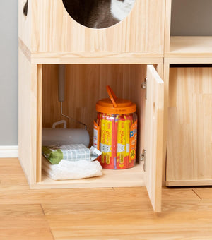 猫ハウス&キャットタワー 四角BOXセット